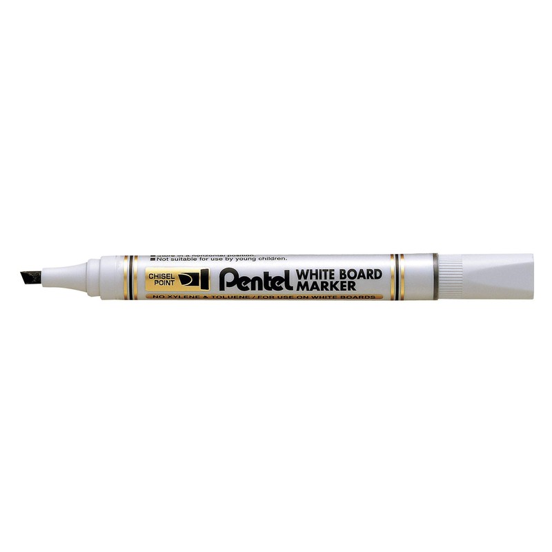 Pentel 4.5mm Chisel Tip White Board Marker - Black