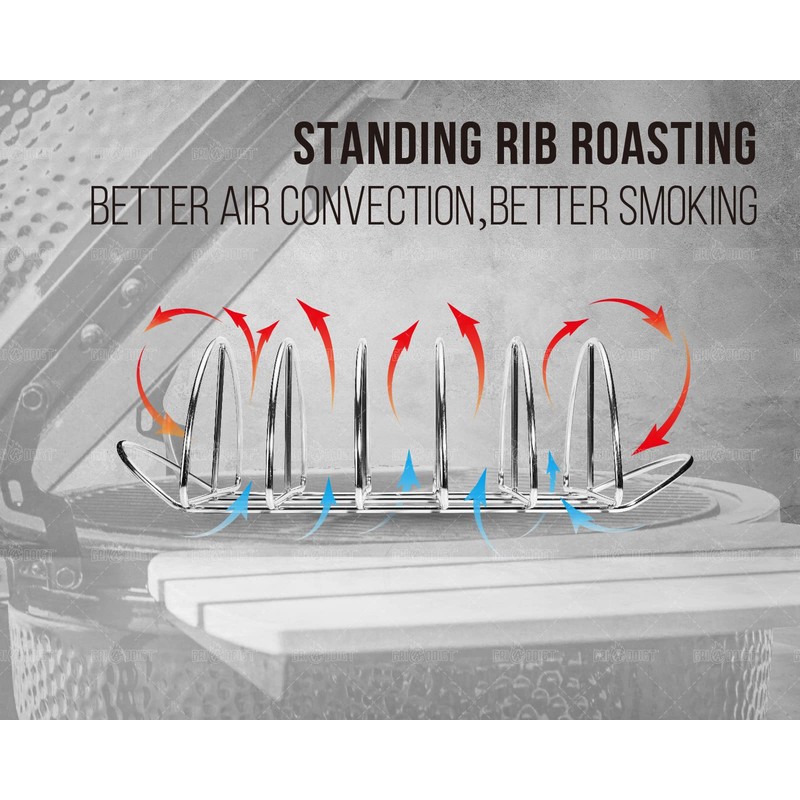 BBQ Rib Racks for Smoking, Classic Joe, BGE Grill Expander