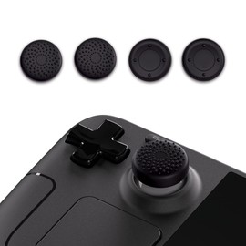 playvital Joystick Caps for Steam Deck LCD, Thumbsticks Grips Caps for PS Portal Remote Player, Protective Caps Accessories, Analogue Stick Caps for Steam Deck OLED Controller (Dots & Rivets Design