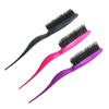 LALAFINA Salon Teasing Brush Hair Bristle Brush Pointed Tail Minimize