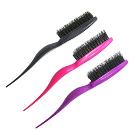 LALAFINA Salon Teasing Brush Hair Bristle Brush Pointed Tail Minimize Breakage Split Ends Random