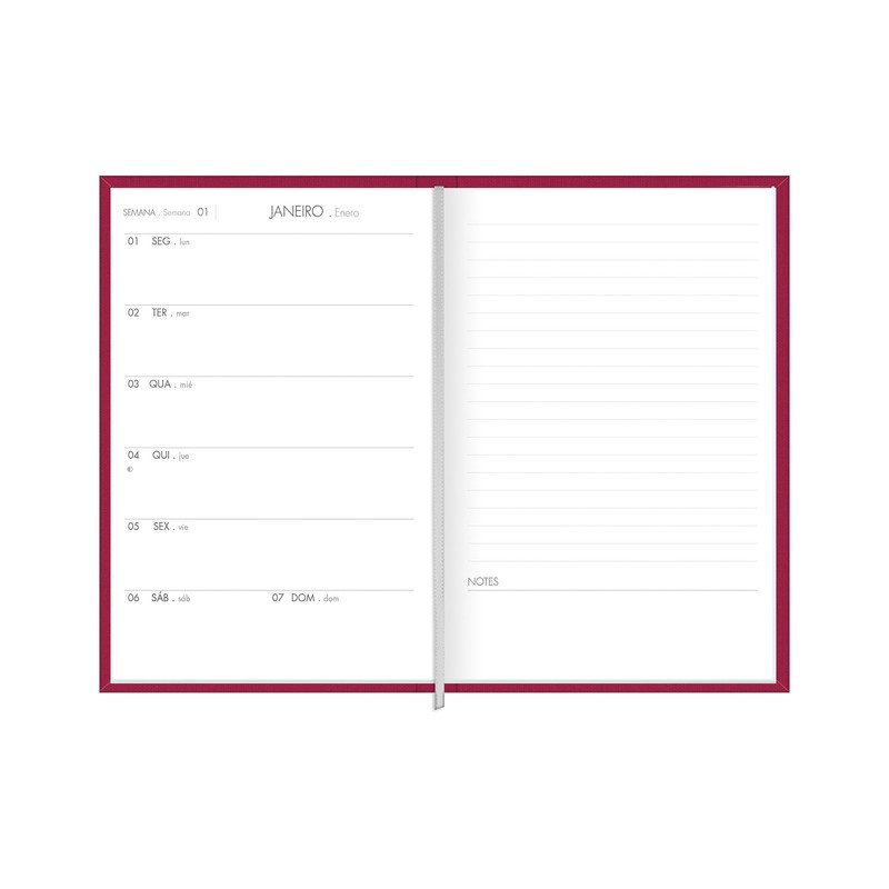 Tilibra Agenda 2024 Semanal Lume 13.5x19cm, 80 hojas