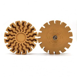 ChgImposs 4 Inch Decal Remover Eraser Wheel with Drill Adapter Adhesive Remover Tool for Removes Stripes Vinyl Tapes、Graphics and Adhesive Sticker Applicable to Cars, RV, Motorcycles