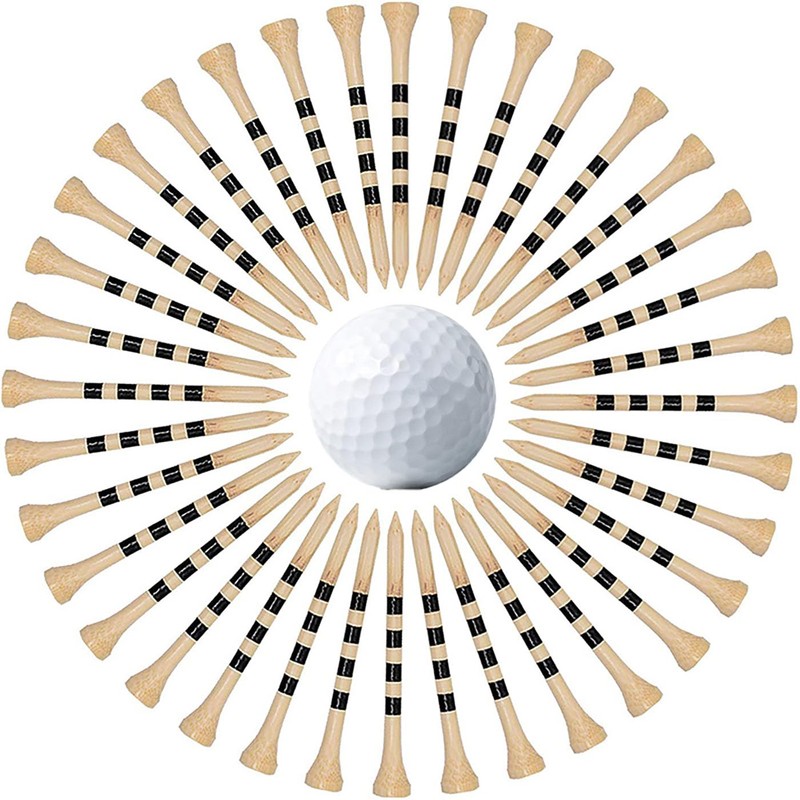 Mirhua ゴルフティー 82mm ゴルフ用品 コンペ 高さ調整可能 ロングティー ウッドティー 目盛り付き ゴルフ