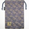 Thousands Thread 繍院 西陣織 Field Of Drawstring bag (Lined) Gold
