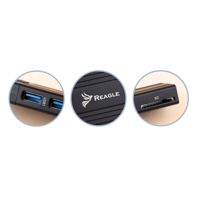 Reagle Enclosure for M.2 NVMe/SATA SSD, USB 3.2 Gen 2