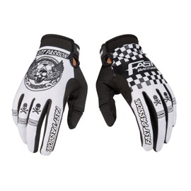 Fast passion Motorbike Gloves, Touchscreen Compatible, Full Finger Racing Cycling Gloves for Men Women, Breathable Lightweight MTB Road Biking (WhiteBlack03, XL)