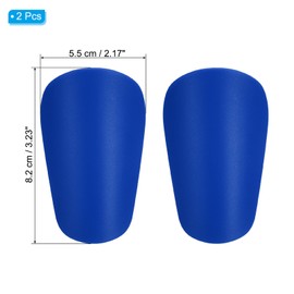 PATIKIL Soccer Shin Guards, 2 Pcs Mini Shin Pads Calf Protective Gear Shin Guards 3.23 x 2.17 Inches for Adult Men & Women Soccer Players Equipment Athletes, Blue