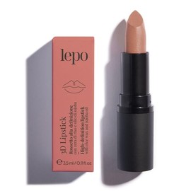 LEPO 3D Lipstick, Lippenstift mit hoher Definition Nr. 101 Ginseng mit Reiswachs und Jojobaöl, intensive Farbe und feuchtigkeitsspendende Wirkung, perfekt für dreidimensionale Lippen