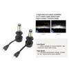 2pcs Vehicle X7‑COB 6500K H7 LED Headlight High Front Light