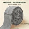 ZHFMLY 2 Inch Gray Herringbone Webbing - 12 Yards Cotton