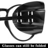 Gjinxi 2 Pairs Side Shields for Glasses, Flexible Safety Black