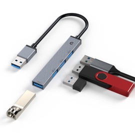 USB C Docking Station, TOTU's 4 Ports USB A Hub Dock - Adds 1 Rapid 5 Gbps USB 3.0 + 3 USB 2.0 Ports Compatible with Windows, Chrome, Linux Devices and More, Expand Your Connectivity