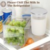 Jisculo 16.9 oz Glass Milk Container for Jura & Stainless