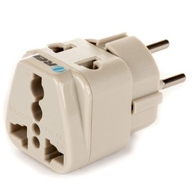 OREI USA to Israel, Gaza, Palestine & More (Type H) Travel Adapter Plug - 2 in 1 - CE Certified - RoHS Compliant - 4 Pack - White Color (DB-14-4PK)
