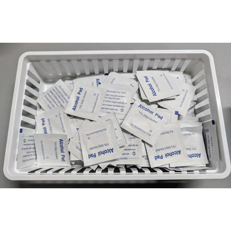 Alcohol Pad, 75% Ethyl Alcohol, For Disinfection Use, 100 Count