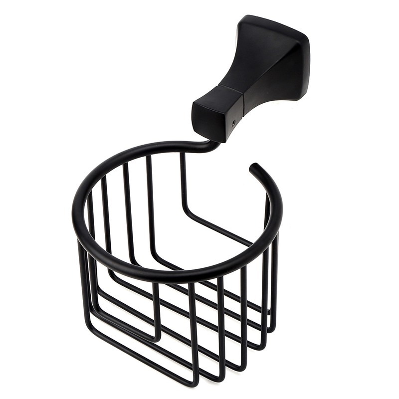 Space Aluminum Wall Mounted Toilet Paper Holder Basket Tissue Organizer