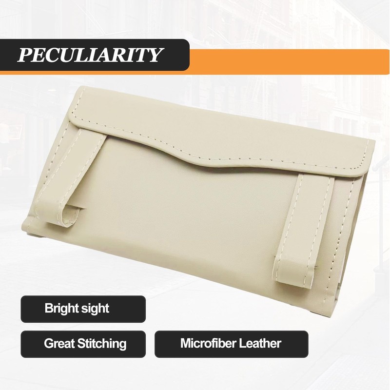 Car Sun Visor Napkin Tissue Holder, Leather Backseat Tissue Holder,