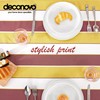 Deconovo Striped Tablecloth Polyester Rectangle Table Cloth Decorative Table Cover