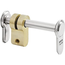 ASSA ABLOY 153950077 Blind Cylinder Adjustable 96-165 mm Euro Profile Cylinder PZ Brass FS1539 Matt Nickel-Plated