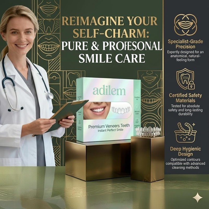 Temporary Dentures & Cosmetic Teeth Covers, Comfort Fit Snap-On Smile
