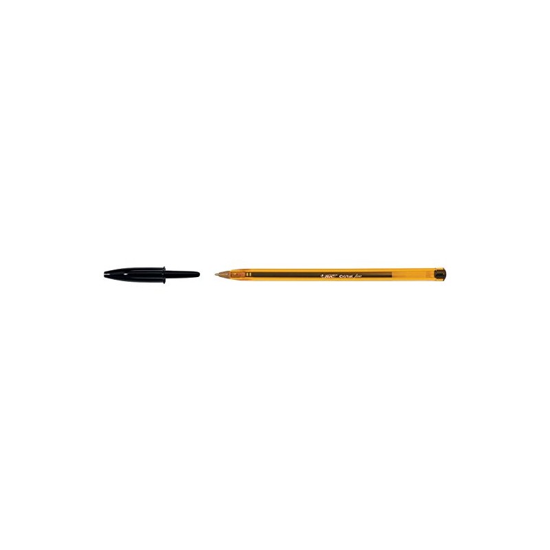 BIC Pack of 6 Crystal Fine ballpoint pens, black