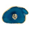 KYEYGWO Pack of 4 Blue Agate Discs Furniture Knobs with