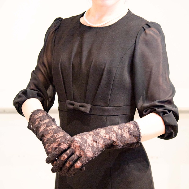 Formal Gloves with Hidden Nails, Nonoflove, Convenient Lace Gloves for