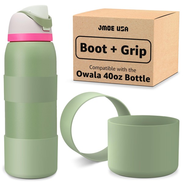 Jmoe USA Silicone Boot Sleeve + Hand Grip for Owala