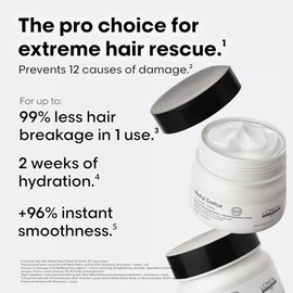 L’Oréal Professionnel Metal Detox Hair Mask, Prevent Breakage & Colour Fade from Hard Water, Moisturising Conditioner Treatment for Smooth, Shiny Hair, Prevent Damaged Hair