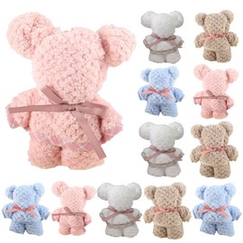 dodtazz Towel, Handkerchief, Petite Gift, Hand Towel, Bear Gift, Giveaway, Set of 12