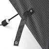 Umbrella UV Protection Windproof Automatic Foldable Portable Auto Stripe Black