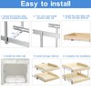 ROOMTEC 2 Tier Pull Out Cabinet Organizer, Double Tier Slide