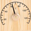 0~140℃ Wooden Thermometer Temperature Display for Sauna Room Wall Mounted