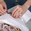 Egnaro Women's Silicone Anniversary Rings, Inner Arc Ergonomic Breathable Design