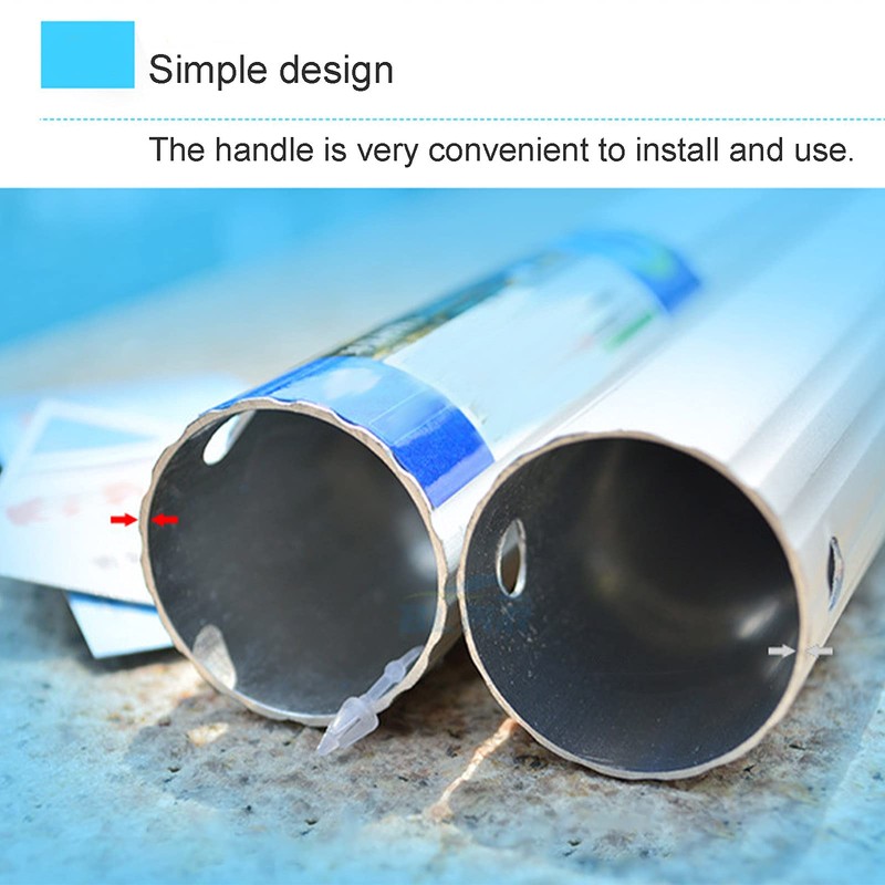 Swimming Pool Telescopic Pole, Aluminum Skimmer Net Pool Pole, Adjustment