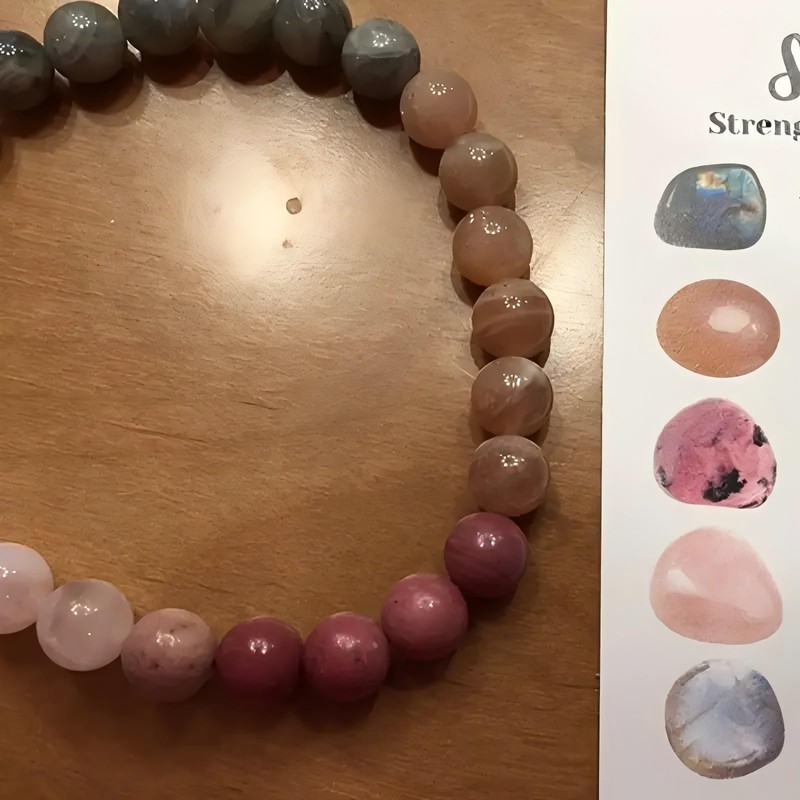 Natural Stone Beaded Bracelet for Women Healing Crystal Bracelet Relief