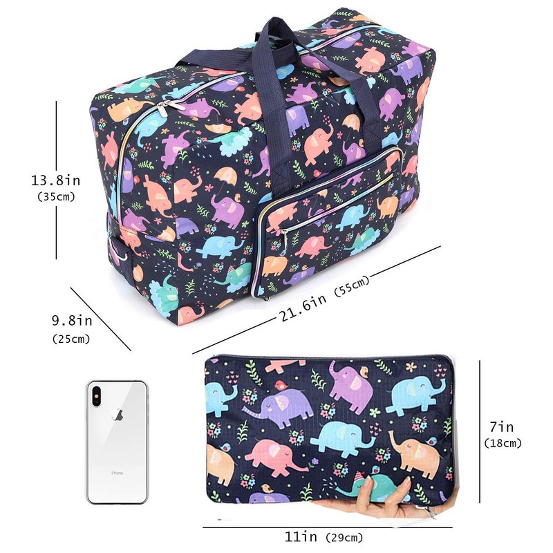 Arxus Large Foldable Duffel Tote Carry on Weekend Overnight Travel