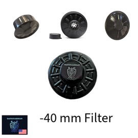 SafeGuardian Gas Mask Filter Premium Activated Charcoal Fits 40mm Universal Survival Nuclear and Chemical, Industrial Use, Handling, Painting and Welding