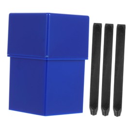 Operitacx 36pcs Stamp Punch Set Carbon Steel Stamping Tool with Case for DIY Crafts Home School Use Enhancing Math Skills Creativity