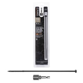 CAMO 5/16" Heavy Duty Multi-Purpose Hex Head Structural Screw - 12" x 5/16" - 10 ct