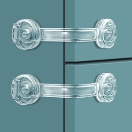 Transparent Corner Child Safety Lock for Doors & Drawers Open Lock 10ea