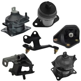 TRQ Motor Engine & Transmission Tranny Mount Set of 6 Kit for Honda Accord 2.4L at