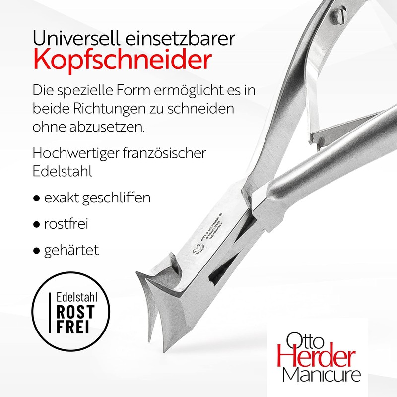 OTTO HERDER Head Cutter Toenail Pliers Foot Care Instrument Made