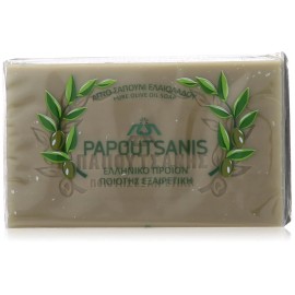 Papoutsanis Organic Olive Oil Soap Pack of 6 125 Ounce Vegan Hypoallergenic Fragrance Free