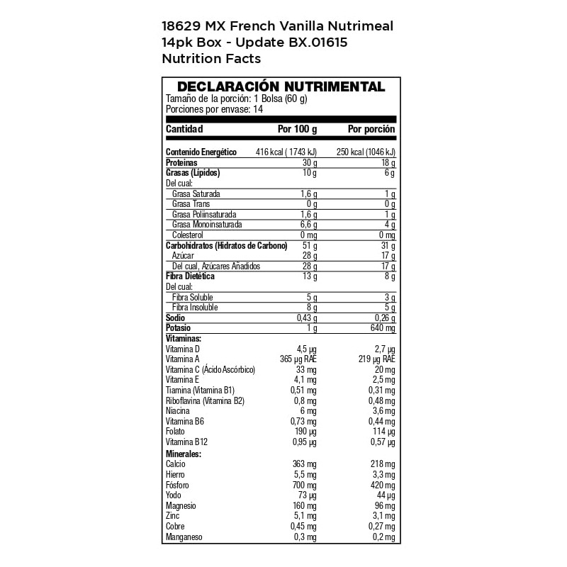 USANA Nutrimeal Vainilla | Batido Nutritivo de Alta Calidad |