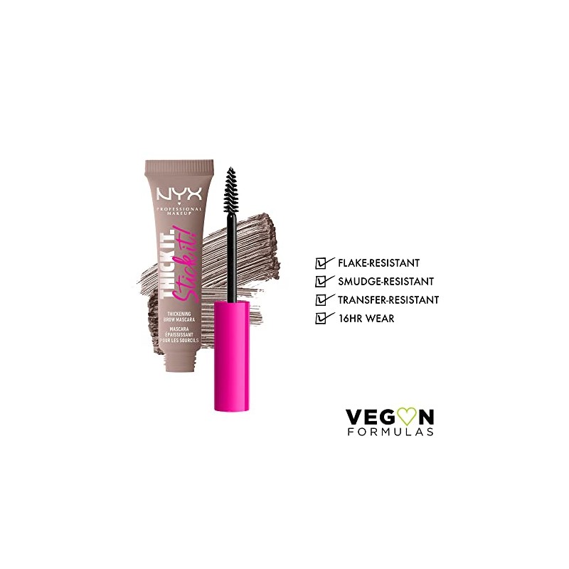 NYX PROFESSIONAL MAKEUP Thick It Stick It Thickening Brow Mascara,