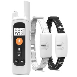 Shock Collar for Dogs 2 Pack – 3300FT Dog Training Collar with Remote, IPX7 Waterproof E Collar with Beep, Light, Vibration & Shock (0–99) Modes, Rechargeable for Small Medium Large Dogs