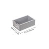STOBOK 2pcs Collapsible Storage Box Drawer Home Office Storage Jewelry