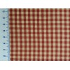 Textile Creations Homespun Fabric Red Check 141 Cotton Red Natural